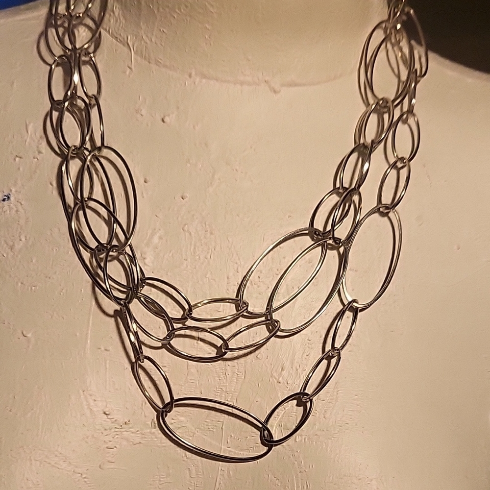 NWT Studio Works Elegant Silver Chain Necklace